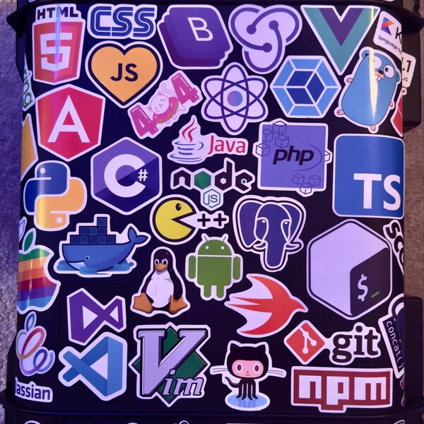 HTML CSS JS Sticker Logo Laptop, Tablet, Phone, Coder, Pack, Vinyl ...