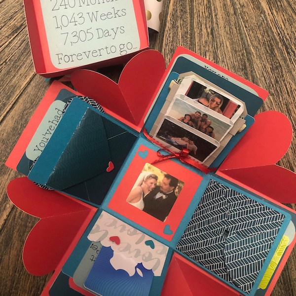 Exploding Box Cricut Pattern SVG, With 7 Different Interactive Elements ...