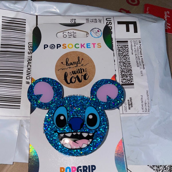 Stitch Inspired Popsocket®/keychain/badge Reel/magnet/christmas ...