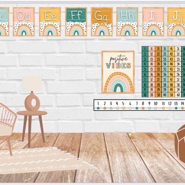 Boho Virtual Classrooms - Etsy