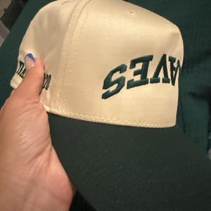 Custom Upside Down Embroidered Twill Cap: Personalized Five Panel