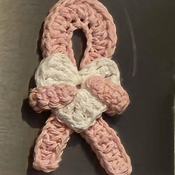 Breast Cancer Awareness Pink Ribbon Magnets, Hand Crocheted, Cancer ...