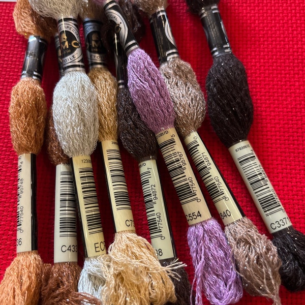DMC Mouliné Étoile Shimmer Embroidery Floss, Shiny Cotton Thread (8.7 ...