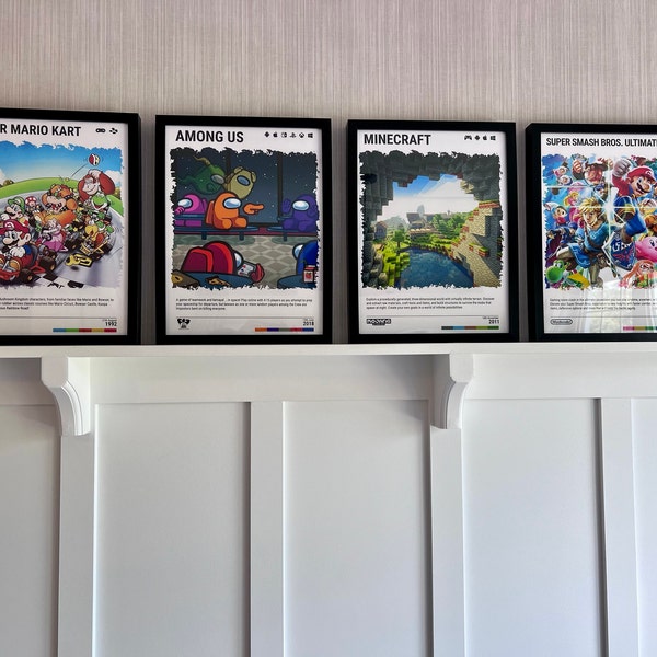 Super Mario Kart 1992 SNES Poster Video Game Art Print Gaming Gift A5 ...