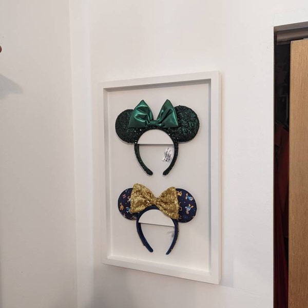 Disney Inspired Mouse Ears Frame With Holder for Ears - Holds 1, 2, or ...