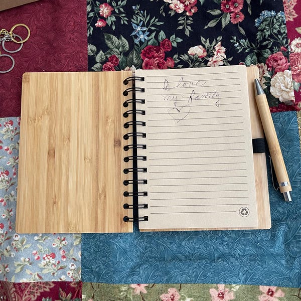 Bamboo Spiral Notebook With Ballpen - Etsy