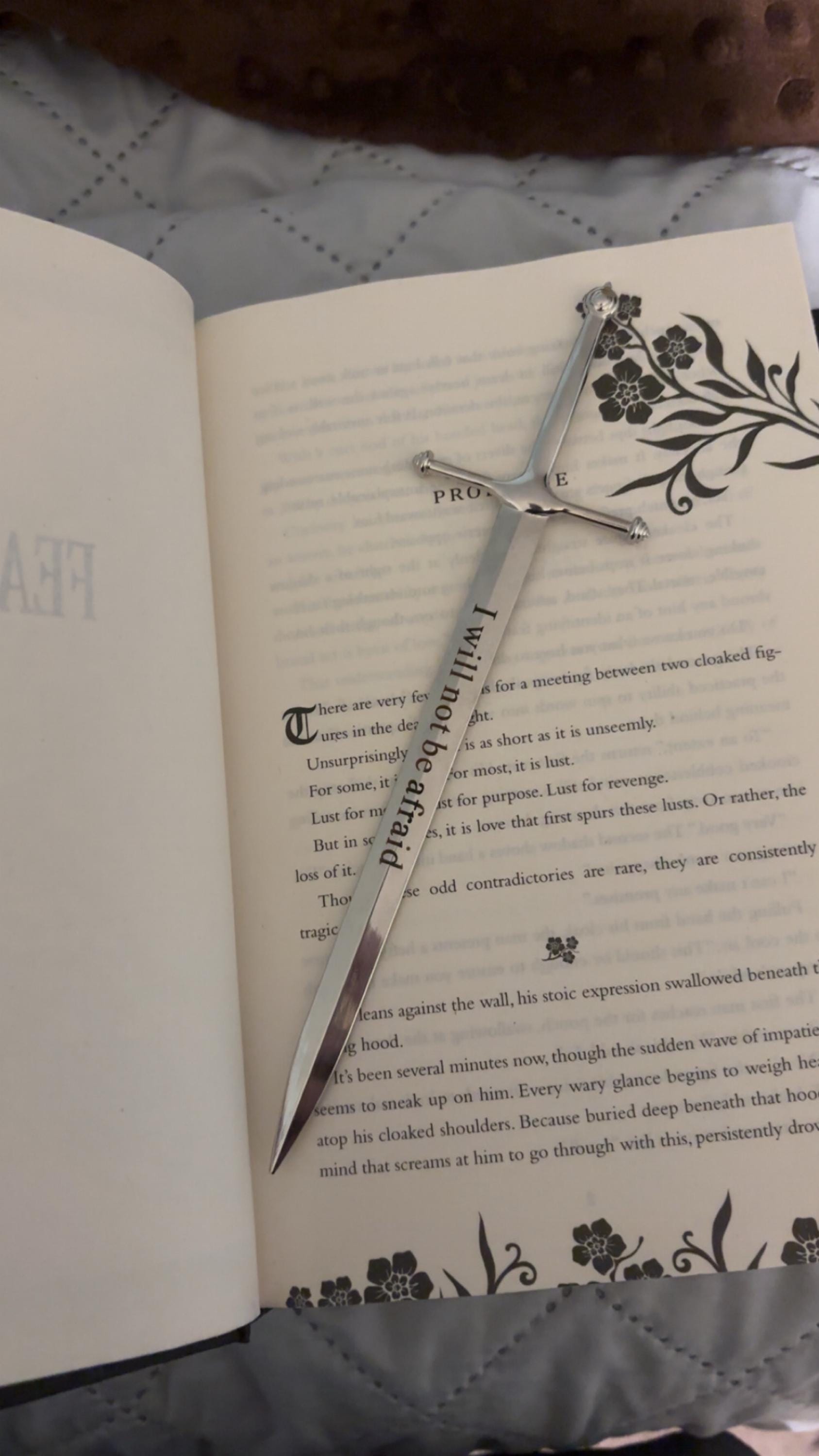 Throne Of Glass Sword Bookmark & ACOTAR Letter Opener