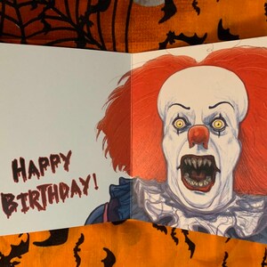 IT Pennywise BIRTHDAY CARD | Etsy