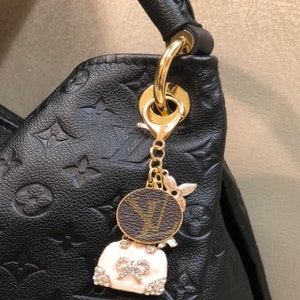 Handmade Repurposed Louis Vuitton Keychain Key fob with LV | Etsy