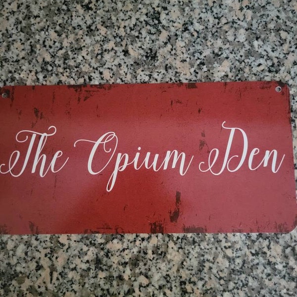 Custom Red Rustic Metal Sign: Personalized Outdoor Decor - Etsy