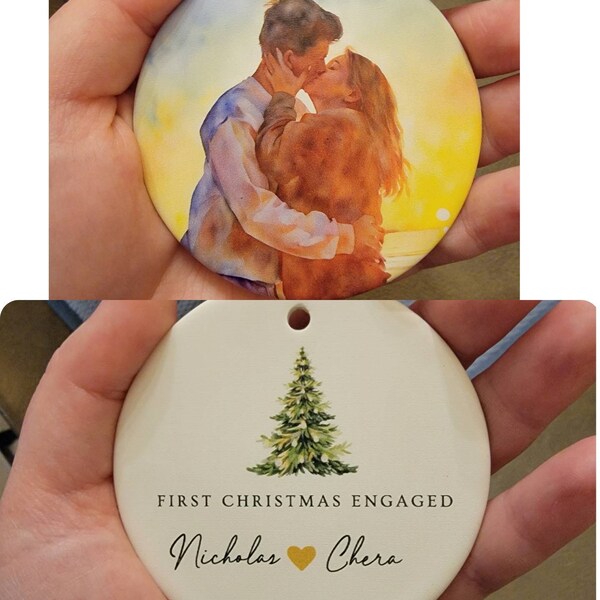Babys personalized 2nd christmas ornament