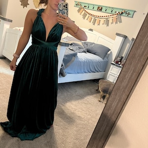 Formal Dresses Party Wear Velvet Long Wrap Dress Dark Green Velvet Dress , velvet Bridesmaid Dress Velvet Formal Dresses Party Wear Velvet Long Wrap Dress Dark Green Velvet Dress , velvet Bridesmaid Dress Velvet