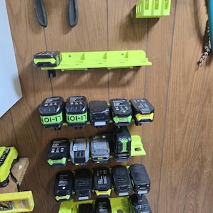 Ryobi 18v ONE+ Battery wall mount / holder - Original design