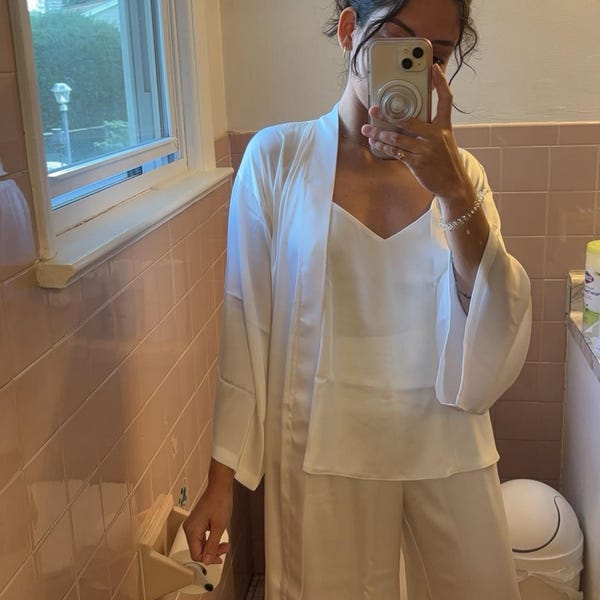Bridal Robe and Dress Pajama Set