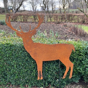 Edelrost Figur Dame, Gartendeko, Frau, steckbar, Gartendeko, rost, Deko