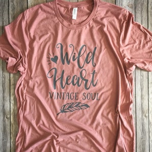 Download Wild Heart Vintage Soul SVG Vector File. Cricut Explore & | Etsy