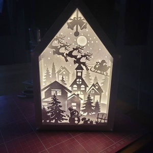 Paper Cut Lamp for Halloween SVG PDF Templates for Creating - Etsy