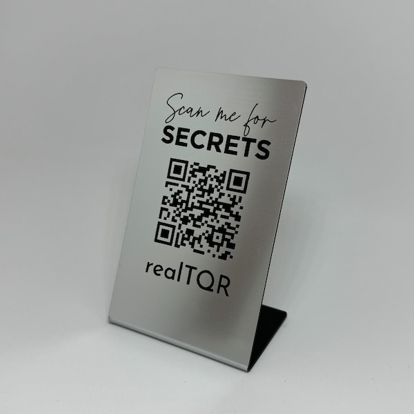 Personalized QR Code Plaque, Table Number, Contactless Menu, Restaurant ...