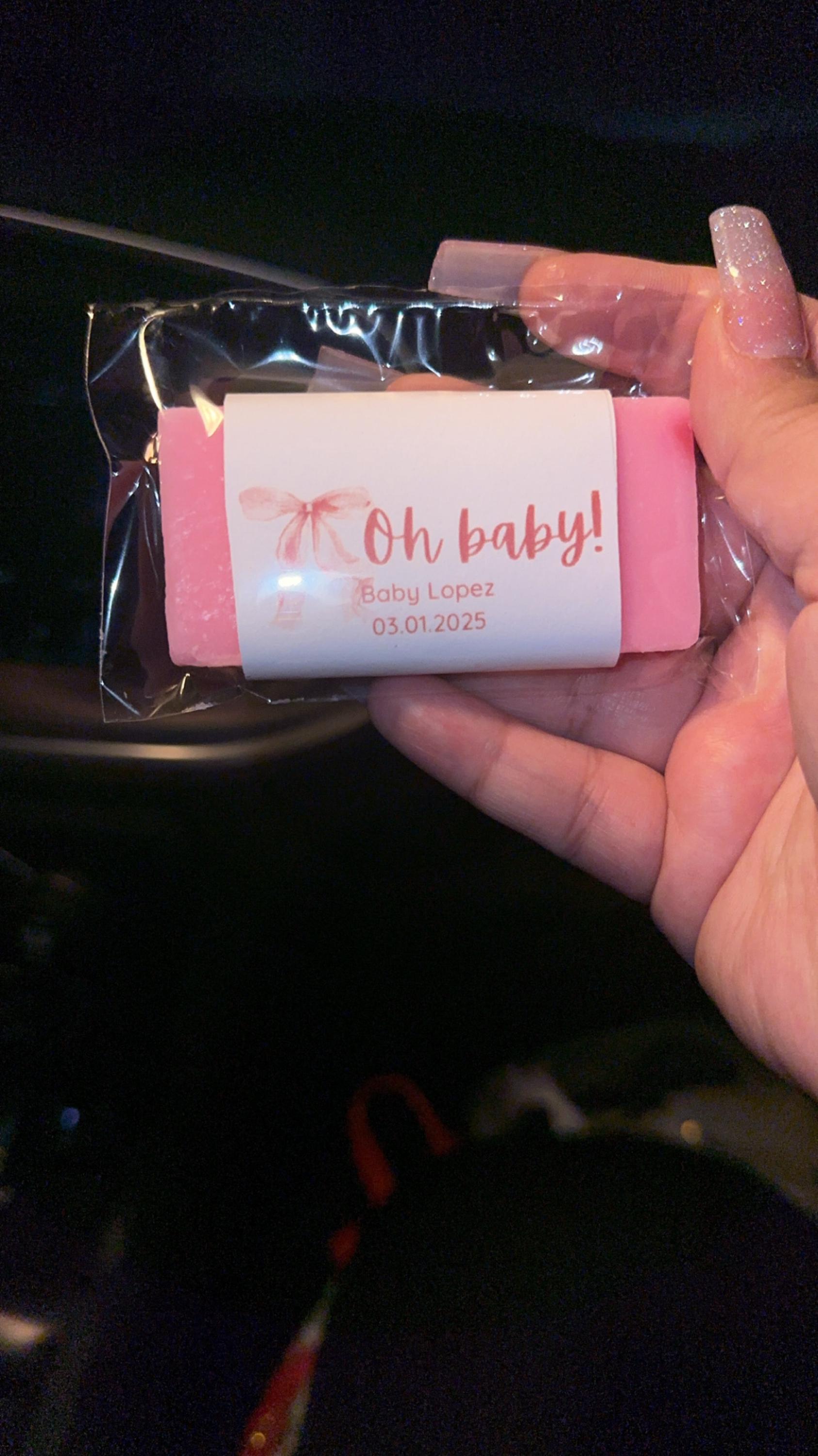 50 Stück, Baby Shower Seifengeschenk, Baby Mädchen Shower, Geschenke für Gäste, Mini Gästeseife, Brautparty-Gastgeschenke