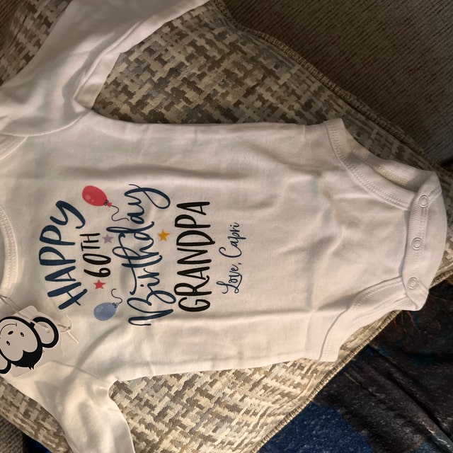 Happy Birthday Grandpa Onesie Grandpa Birthday Shirt Grandpa