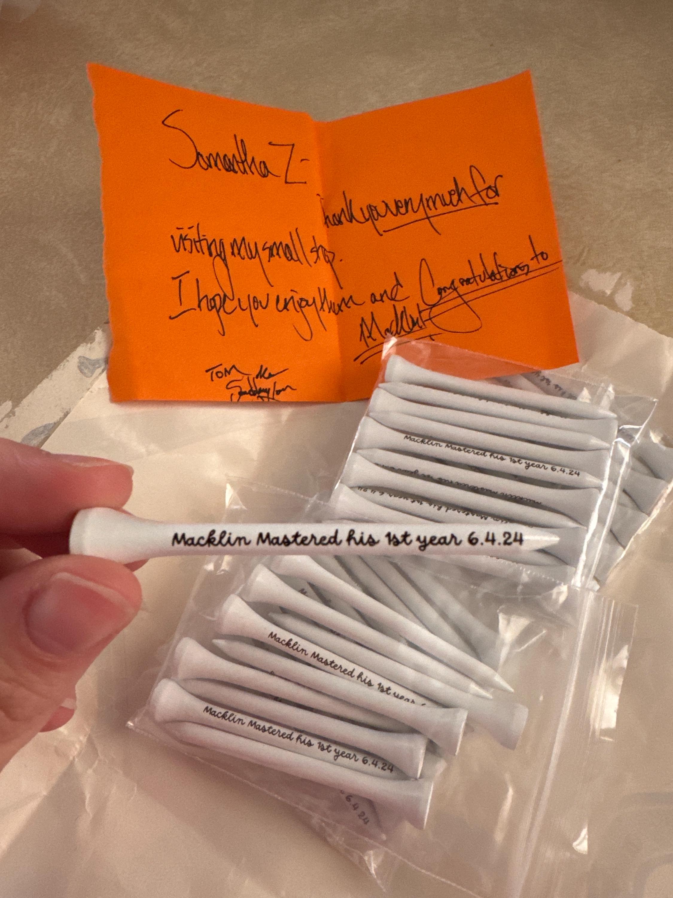 Personalized Golf Tees - Laser Engraved Golf Tee - Custom Golf Tees - 3 Golf Tee Colors - Custom Golf Gift 2.75&quot; SMALL ORDERS & BULK