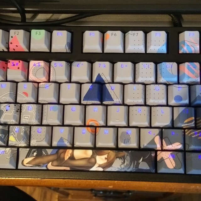 ウマ娘 ライスシャワー ワイヤレスキーボード X1 Pro ライスシャワー ウマ娘 キーキャップ：PBT チェリープロファイル、108