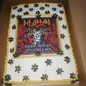 Heavy Metal Band Edible Cake Topper Maiden ACDC Manowar ... Its Your ...