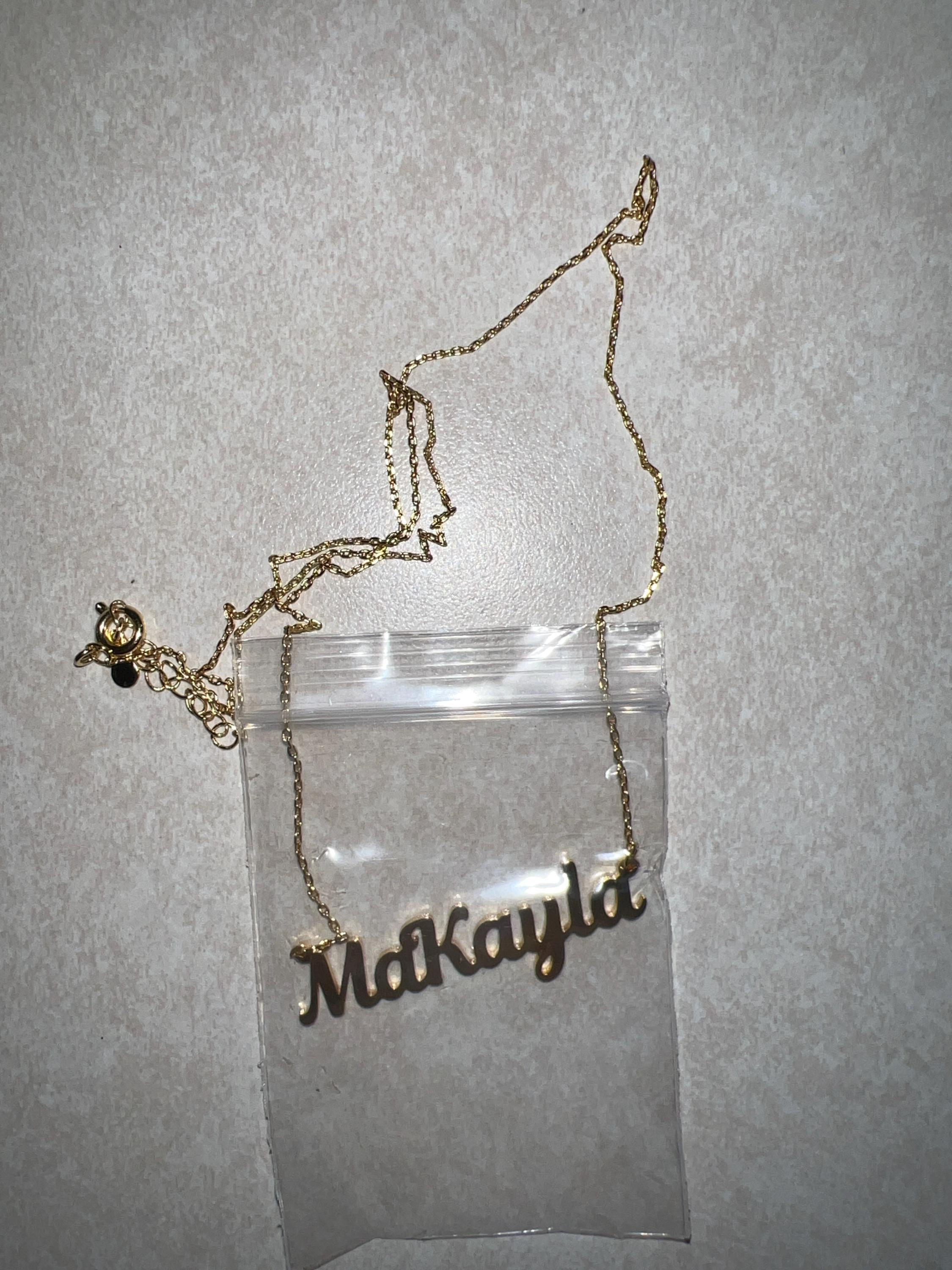 Benutzerdefinierte Namenskette, 18 Karat vergoldete Namenskette, personalisierte Namenskette, Geburtstagsgeschenk für sie, Muttertagsgeschenk, Geschenk für Mama