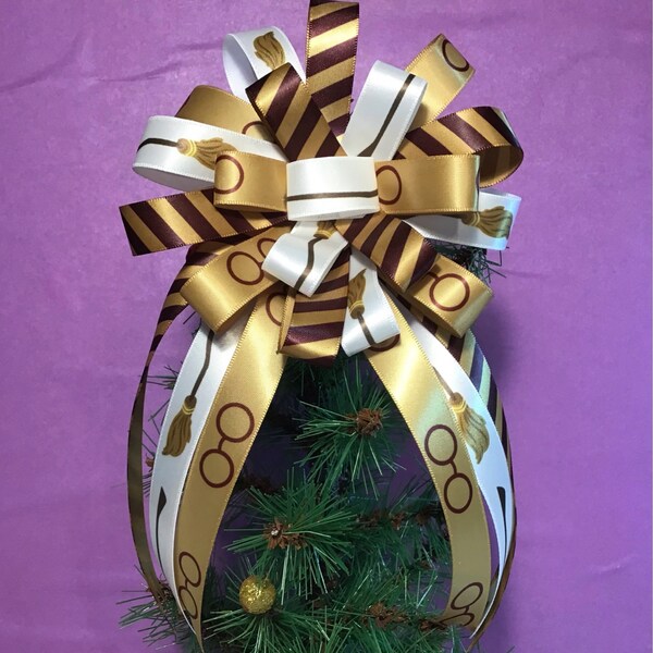 Number Wizard Ribbon Wizard Ribbon in Stripes of Burgundy and Gold Ideal for Gift Wrap ...
