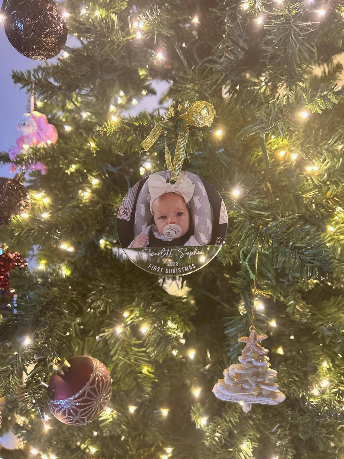 Personalized Baby&#39;s First Christmas, 2023 Christmas Ornament, First Christmas, Photo Ornament, Christmas Ornament, Custom Ornament, 2023