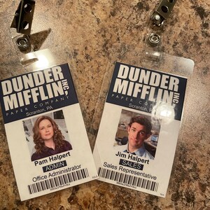The Office Inspired - Dunder Mifflin Employee ID Badge - Pam Halpert - Epic  IDs