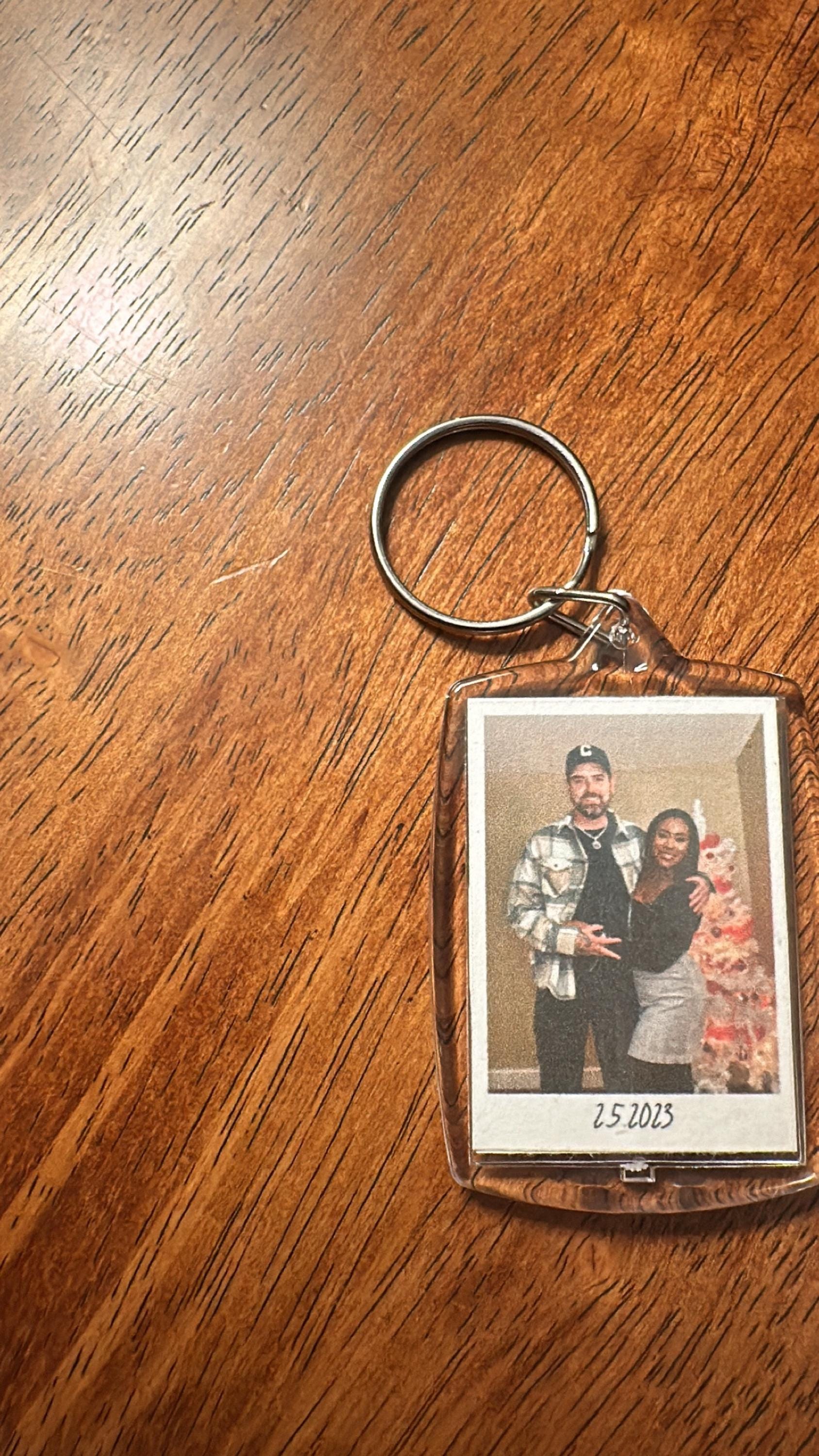 Personalized Photo Keychain, Key Ring, for Anniversary, Christmas Gift, Stocking Stuffer, Matching, Girlfriend, Boyfriend, Best Friend