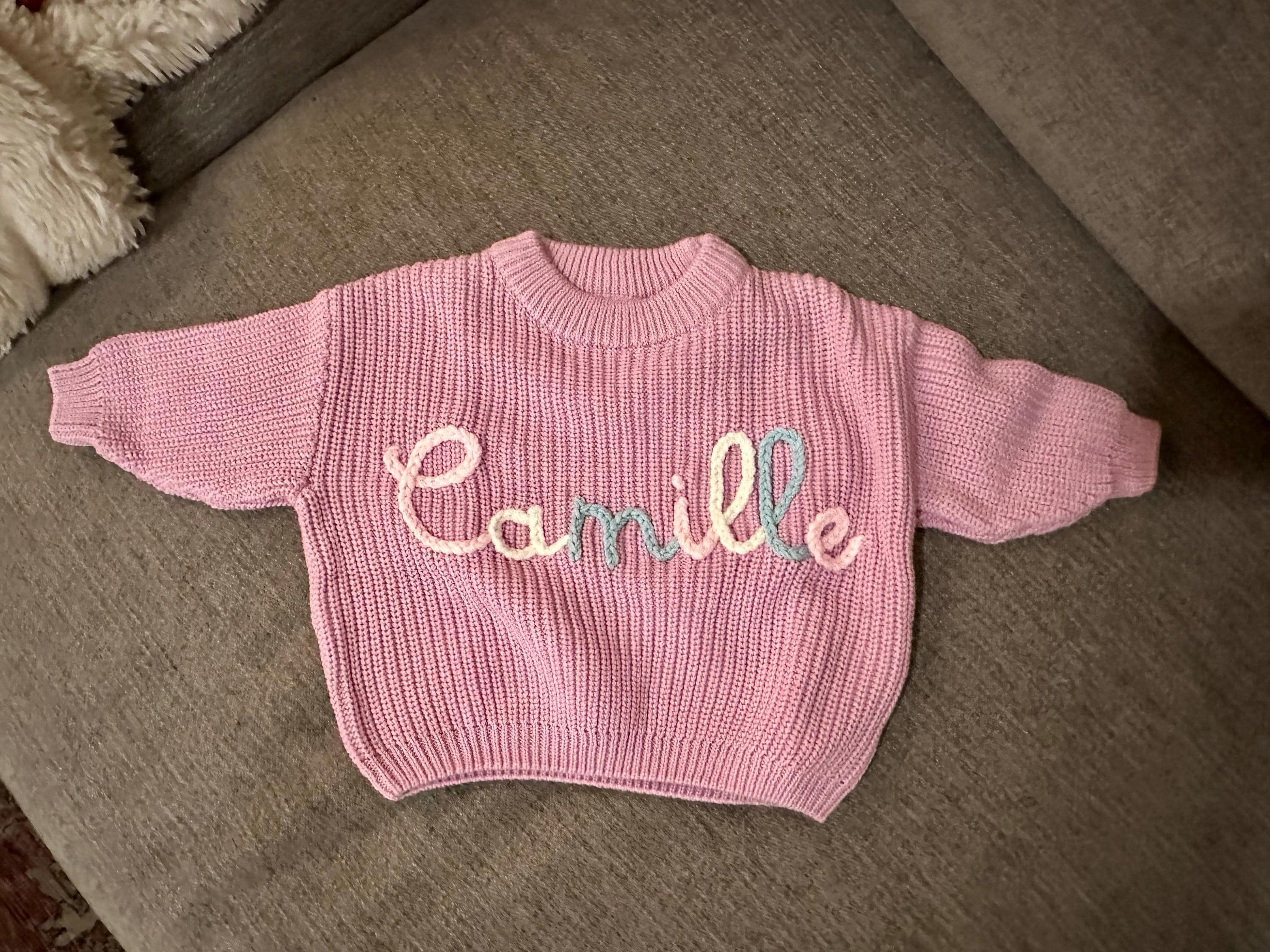 Cherished Custom Baby Sweaters: Personalize Their Name with Exquisite Embroidery