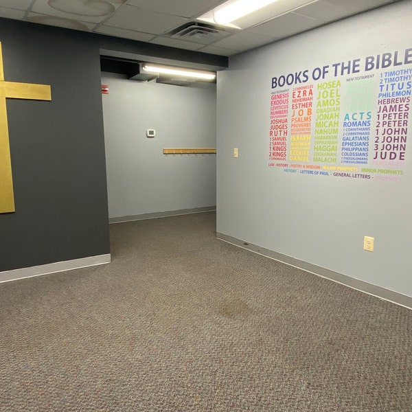 Books of the Bible - Wall Decal - Youth Room - Church - Colorful ...