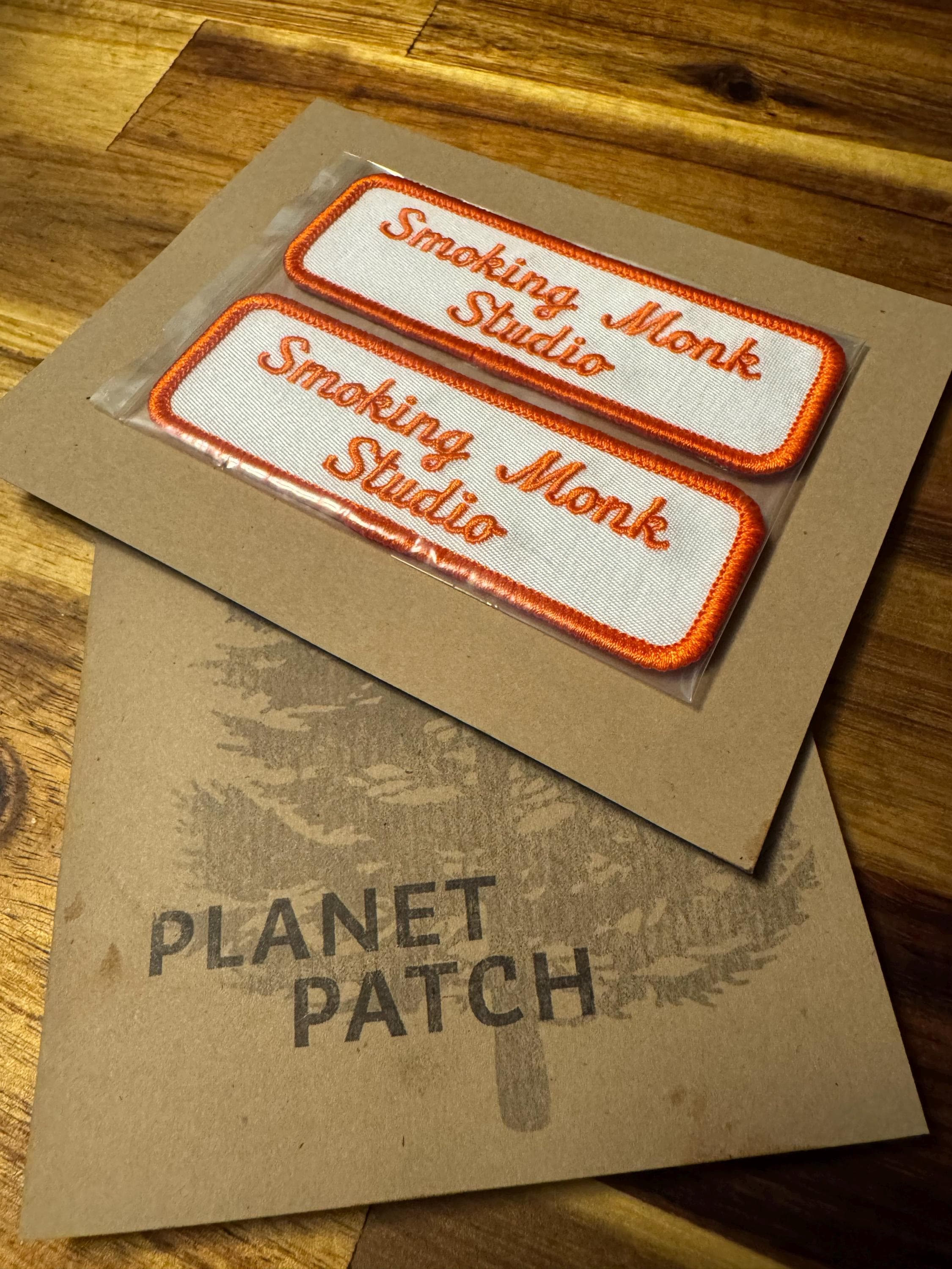 Custom vintage-styled iron-on name tag patch.   For your uniform, shirt, apron, coveralls, backpack, jacket, vest or dog harness