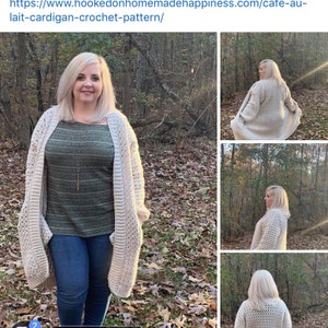 cafe au lait cardigan
