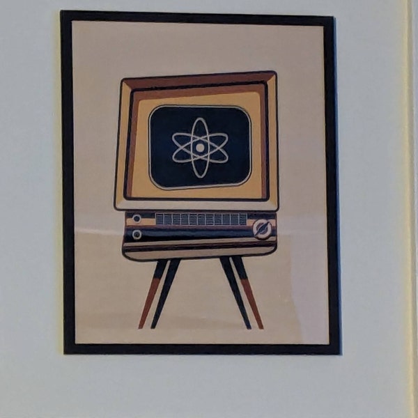 Planets of the Solar System Retro Poster, Digital Printable Mid Century ...