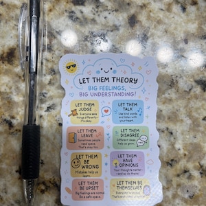 Let Them Theory Sticker – Emotional Intelligence Reminder for Teachers ...