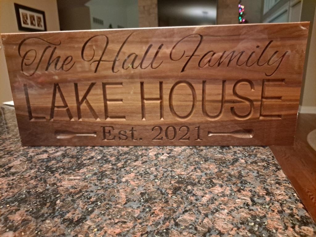 Custom Carved Wood Sign: Lake House, Cabin, Lodge Decor