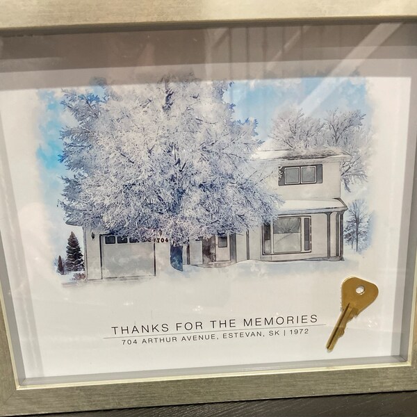 Custom Watercolor House Portrait From Photo, New Home Housewarming Gift ...