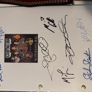 Supernatural Scoobynatural Signed TV Script X8 Autograph Jared