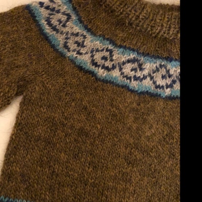 Knitting PATTERN // PDF Download, Child's Icelandic Sweater fjall, by ...
