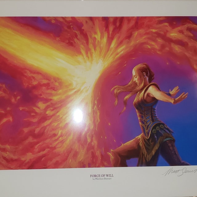 FORCE OF WILL 限定アートプリント サイン入り Force of Will, Signed Giclee Print - Etsy
