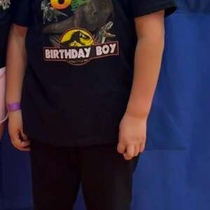 Jurassic World Dinosaur Birthday shirt, Family Birthday Boy shirts, Dinosaur T-rex Theme Party Shirt, Birthday Family shirts, Gift for kids