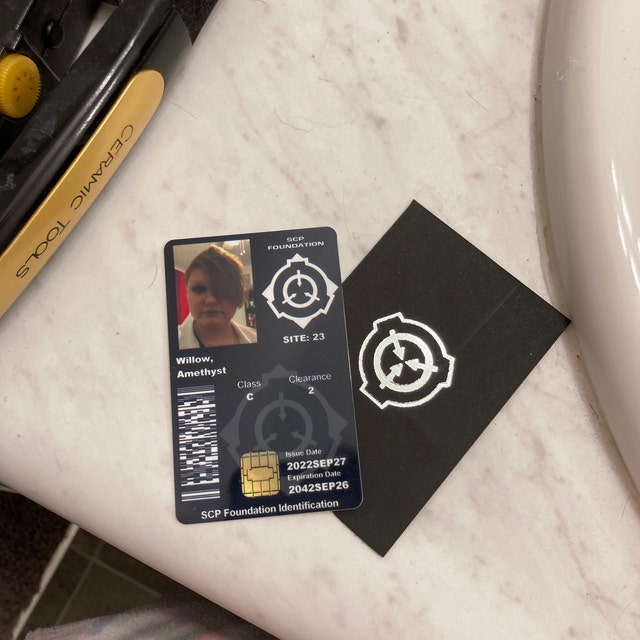 SCP Foundation ID Card CAC Style Customized With Your 