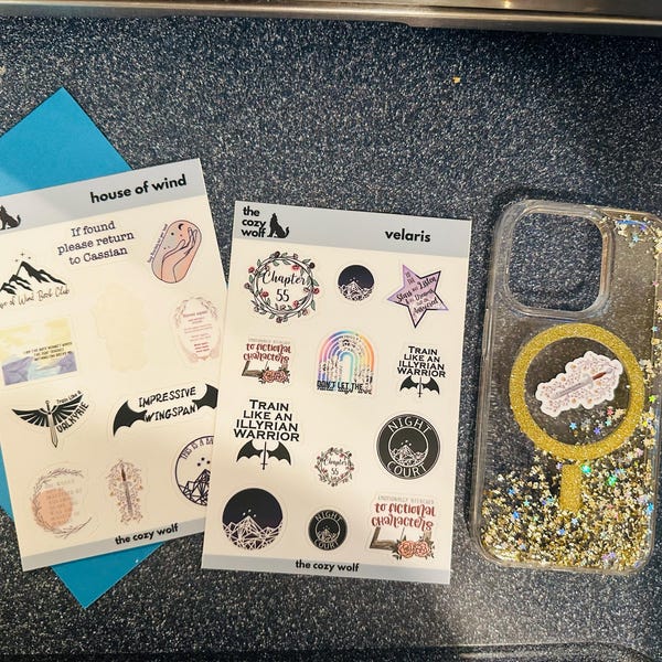 Scribe Quadrant Change the Text Sticker, Fourth Wing Decal, Romantasy ...