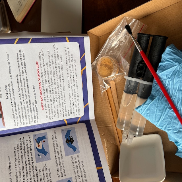 DIY: KINTSUGI KIT Repair, Ceramic Repair Kit Japanese Kintsugi Repair  Starter Kit Perfect for Beginners and Gift Idea, Valentines Gift Him 