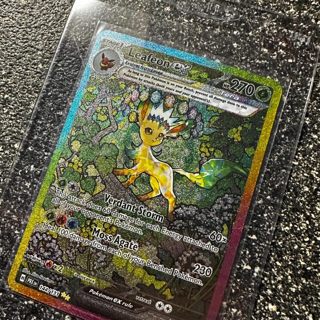 English Leafeon Ex - 144/131 - SV Prismatic Evolutions - Textured