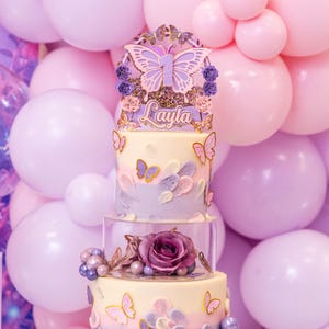 10/20/30/50 pezzi Decorazioni per torte a forma di farfalla
