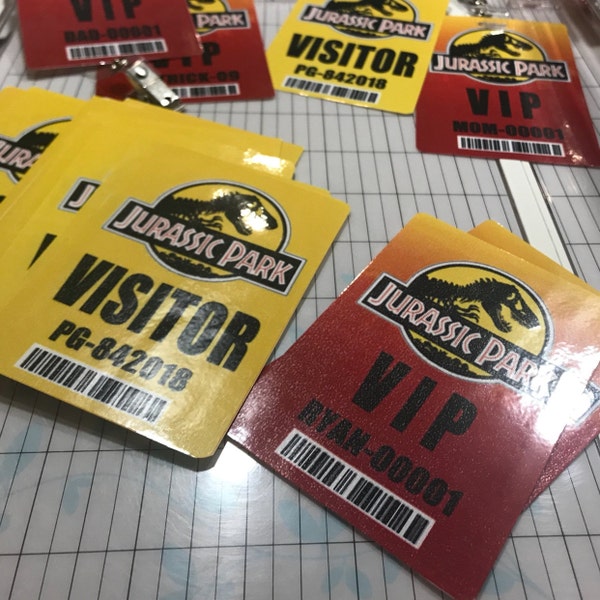 Jurassic Park Visitor Pass, Photoshop Files, Digital Download - Etsy